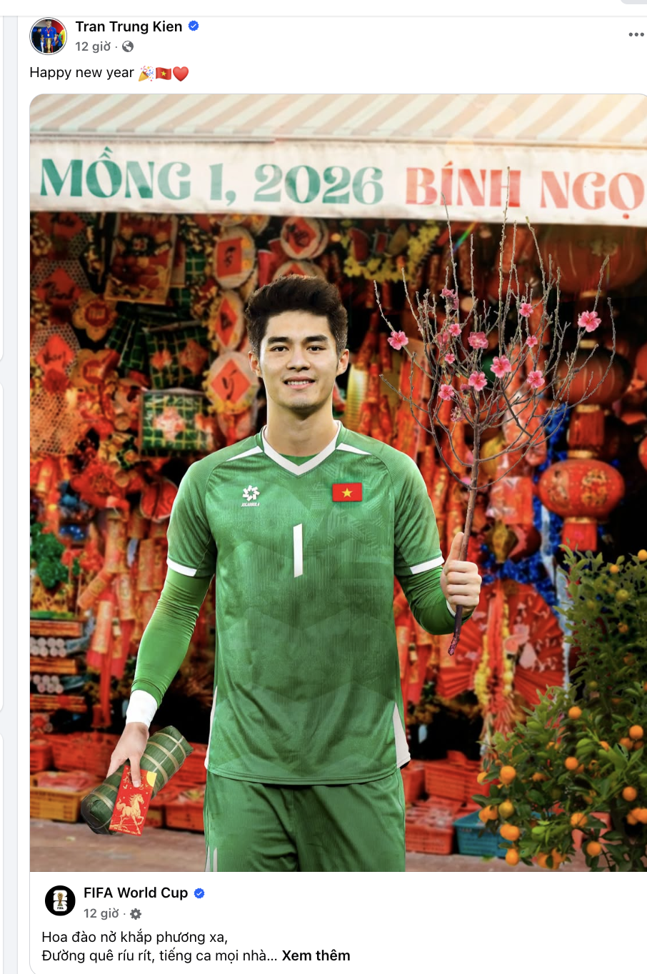 Sĩ nhất Tết này: Thủ môn Trung Kiên được FIFA chúc mừng năm mới- Ảnh 1. Sĩ nhất Tết này: Thủ môn Trung Kiên được FIFA chúc mừng năm mới- Ảnh 1.