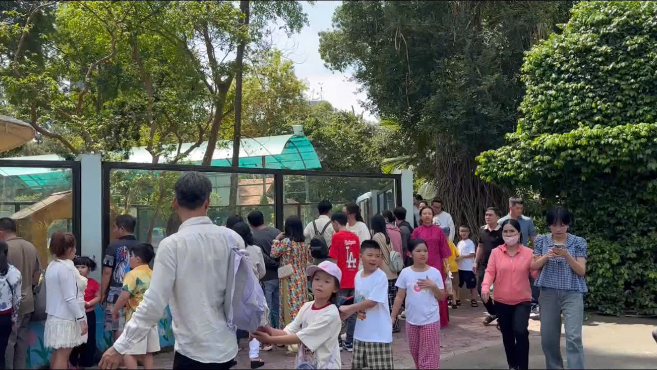 Người d&acirc;n đổ x&ocirc; về Thảo Cầm Vi&ecirc;n m&ugrave;ng 2 Tết B&iacute;nh Ngọ- Ảnh 1.