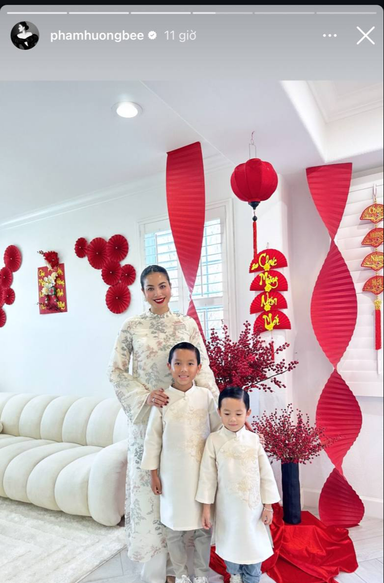 Phạm Hương đ&oacute;n Tết vắng b&oacute;ng chồng doanh nh&acirc;n- Ảnh 1.