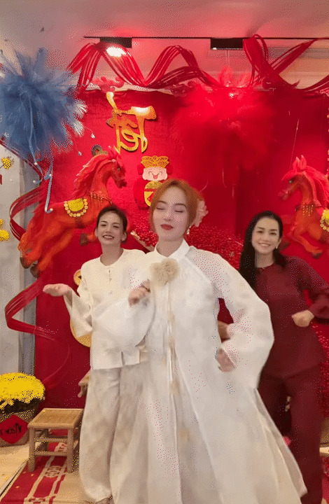 D&agrave;n mỹ nh&acirc;n đua trend Tết: Kỳ Duy&ecirc;n - Thi&ecirc;n &Acirc;n khoe visual với hit Sơn T&ugrave;ng, một "chị đẹp" g&acirc;y sốc khi về qu&ecirc;- Ảnh 4.