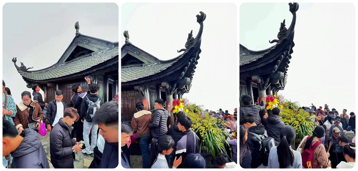 Ch&ugrave;a Đồng tr&ecirc;n đỉnh Y&ecirc;n Tử ken đặc người trong ng&agrave;y m&ugrave;ng 3 Tết- Ảnh 5.