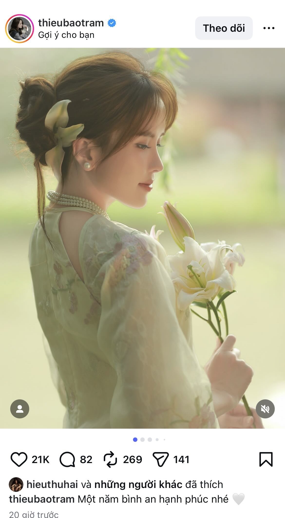Nh&igrave;n Thiều Bảo Tr&acirc;m tưởng bạn g&aacute;i HIEUTHUHAI- Ảnh 5.