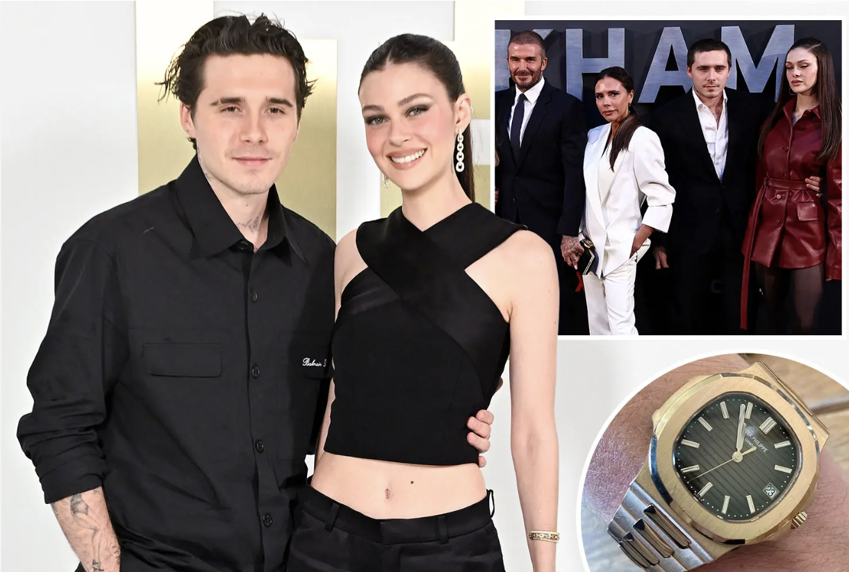 Cạn tình cạn nghĩa nhưng vật chất hưởng không sót thứ gì: Brooklyn vẫn đeo đồng hồ 9 tỷ do bố - David Beckham tặng- Ảnh 1. Cạn tình cạn nghĩa nhưng vật chất hưởng không sót thứ gì: Brooklyn vẫn đeo đồng hồ 9 tỷ do bố - David Beckham tặng- Ảnh 1.