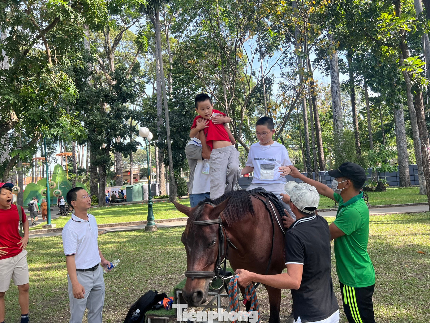 Du kh&aacute;ch xếp h&agrave;ng cưỡi 'tuấn m&atilde;'- Ảnh 2.