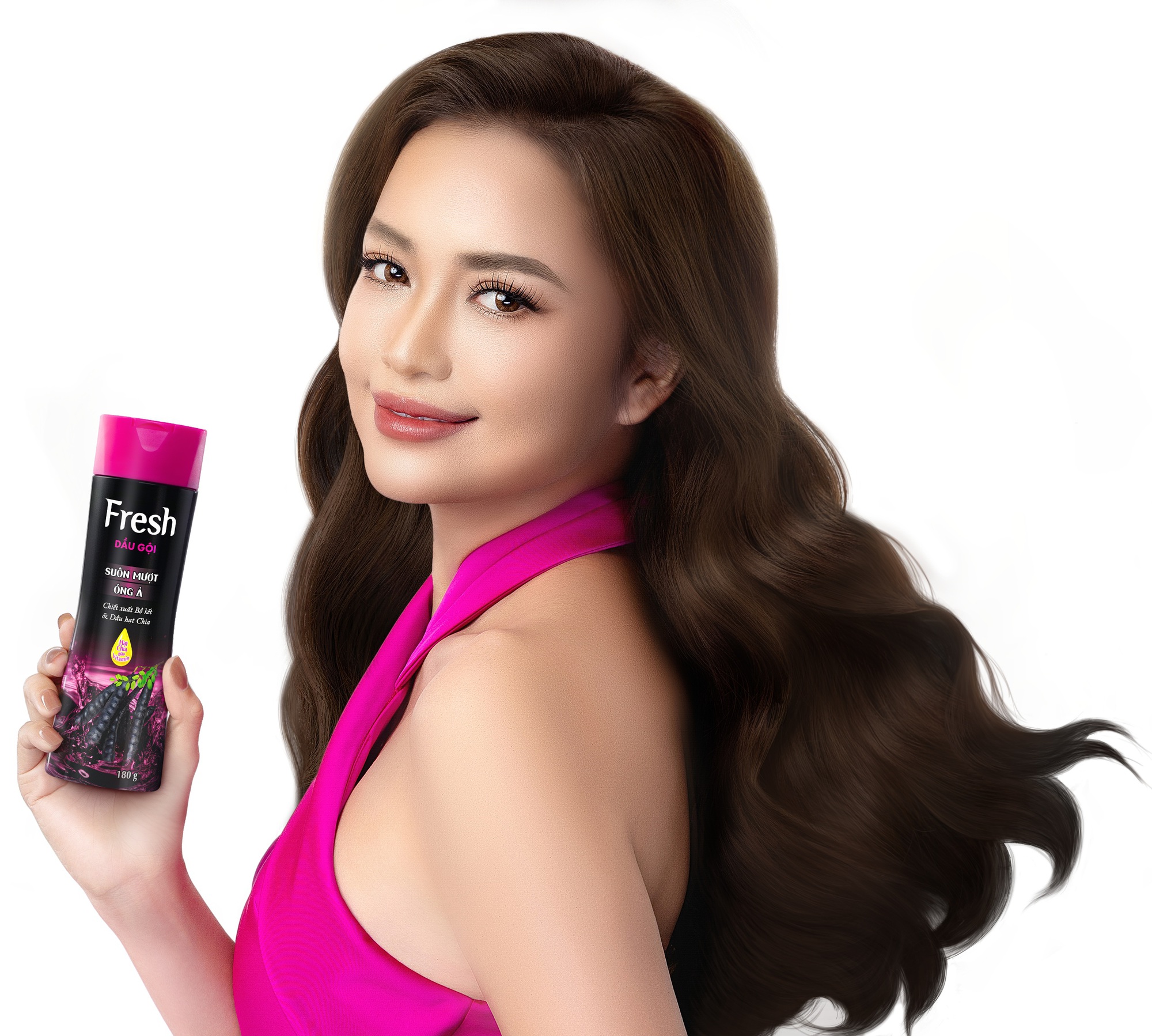 Hoa hậu Ngọc Ch&acirc;u bất ngờ "kết th&acirc;n" với thương hiệu dầu gội gắn liền tuổi thơ bao thế hệ- Ảnh 1.