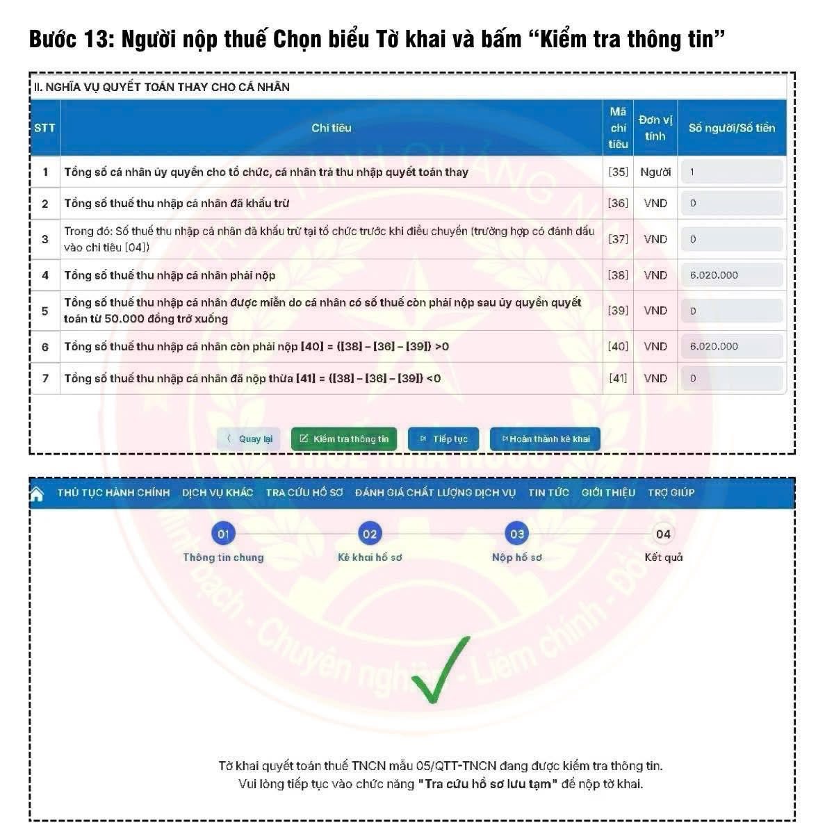 Cơ quan Thuế cảnh b&aacute;o: L&agrave;m ngay 17 bước quyết to&aacute;n thuế TNCN trước 30.4.2026, chậm một ng&agrave;y c&oacute; thể bị xử phạt!- Ảnh 7.