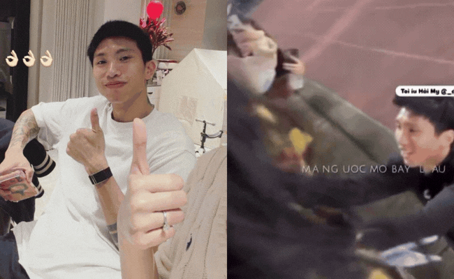 Đo&agrave;n Văn Hậu lại chấn thương, Do&atilde;n Hải My lập tức cập nhật t&igrave;nh h&igrave;nh, c&ograve;n trao nụ h&ocirc;n ngọt ng&agrave;o giữa ng&agrave;n kh&aacute;n giả- Ảnh 1.