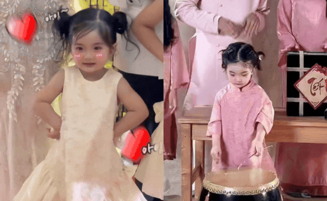 B&eacute; Lisa xinh y&ecirc;u qu&aacute; đi, l&agrave;m 1 h&agrave;nh động cũng khiến netizen giục Kh&aacute;nh Thi - Phan Hiển đẻ th&ecirc;m, 