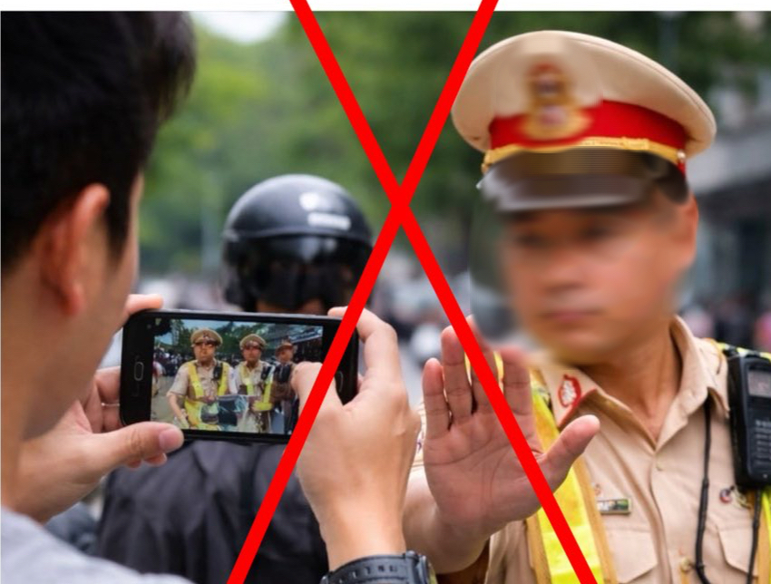 Cục CSGT nói gì về thông tin xử phạt 5 triệu đồng khi chưa được phép quay video CSGT?- Ảnh 1. Cục CSGT nói gì về thông tin xử phạt 5 triệu đồng khi chưa được phép quay video CSGT?- Ảnh 1.