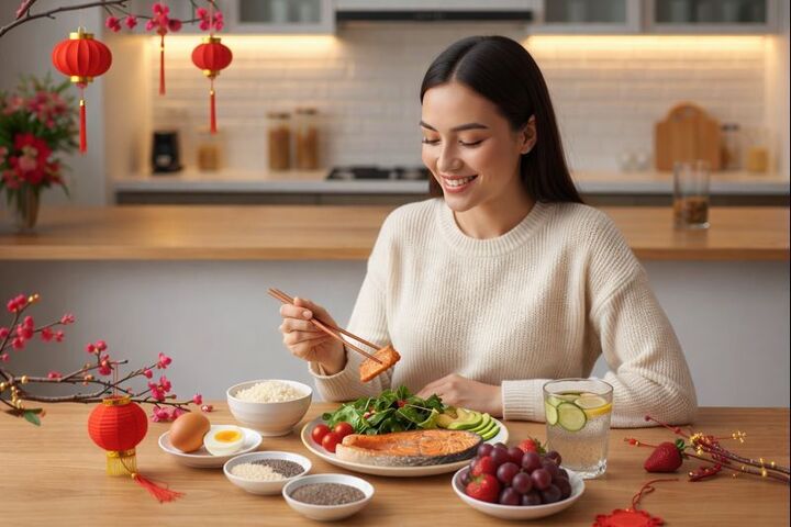 3 nguy&ecirc;n tắc v&agrave;ng trong chế độ ăn uống để giảm c&acirc;n nhanh đ&oacute;n Tết- Ảnh 2.