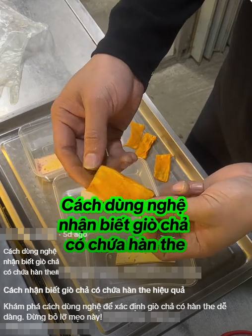 X&ocirc;n xao c&aacute;ch d&ugrave;ng nghệ kiểm tra gi&ograve; chả chứa h&agrave;n the: C&oacute; phải l&agrave; giải ph&aacute;p chọn thực phẩm an to&agrave;n để người ti&ecirc;u d&ugrave;ng y&ecirc;n t&acirc;m dịp Tết?- Ảnh 1.