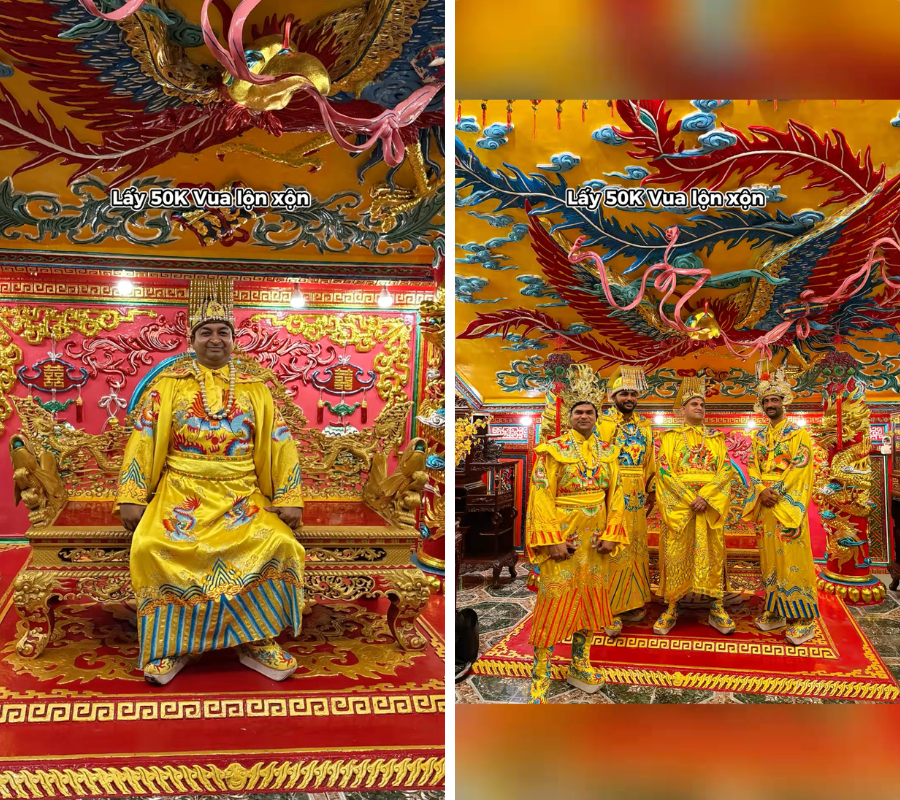 Đỉnh nhất Tết n&agrave;y đ&iacute;ch thị l&agrave; photobooth Suối Ti&ecirc;n khi chỉ tốn 70k đ&atilde; "được l&agrave;m vua" khiến kh&aacute;ch T&acirc;y xếp h&agrave;ng đăng cơ nườm nượp- Ảnh 1.