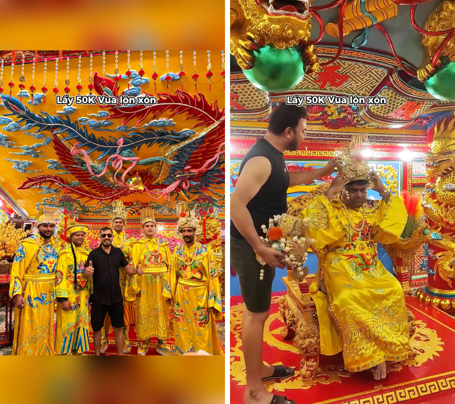 Đỉnh nhất Tết n&agrave;y đ&iacute;ch thị l&agrave; photobooth Suối Ti&ecirc;n khi chỉ tốn 70k đ&atilde; "được l&agrave;m vua" khiến kh&aacute;ch T&acirc;y xếp h&agrave;ng đăng cơ nườm nượp- Ảnh 2.