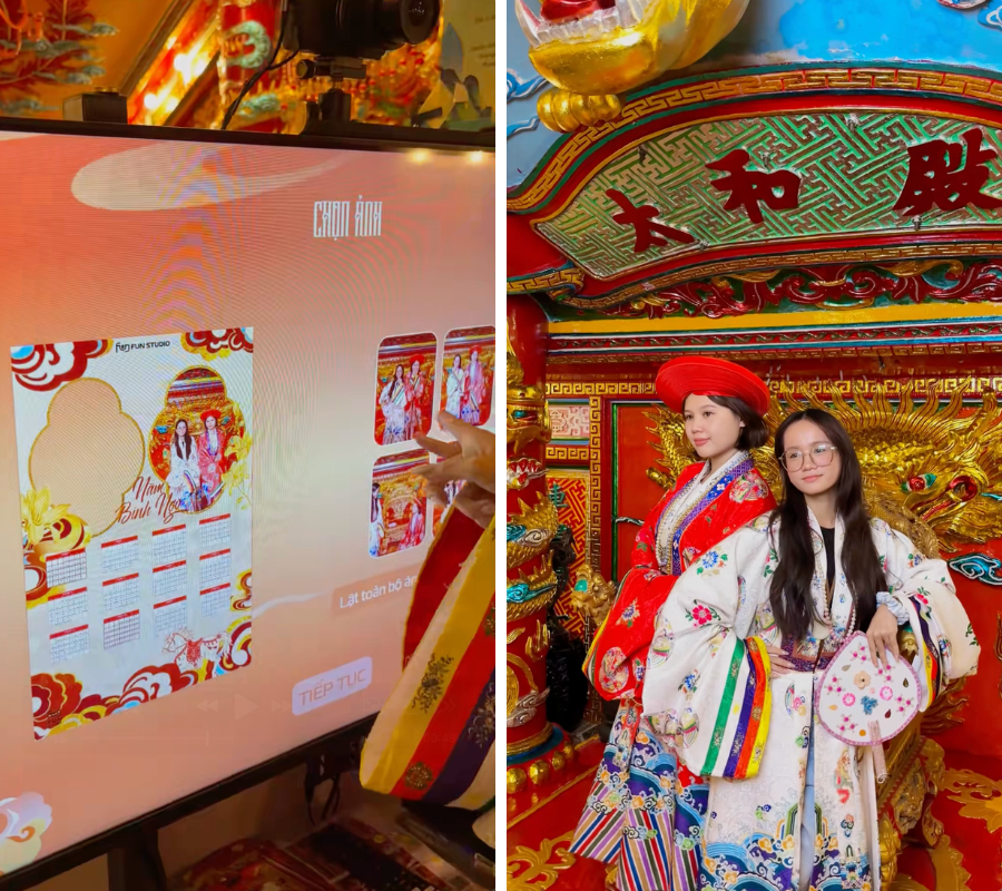 Đỉnh nhất Tết n&agrave;y đ&iacute;ch thị l&agrave; photobooth Suối Ti&ecirc;n khi chỉ tốn 70k đ&atilde; "được l&agrave;m vua" khiến kh&aacute;ch T&acirc;y xếp h&agrave;ng đăng cơ nườm nượp- Ảnh 3.