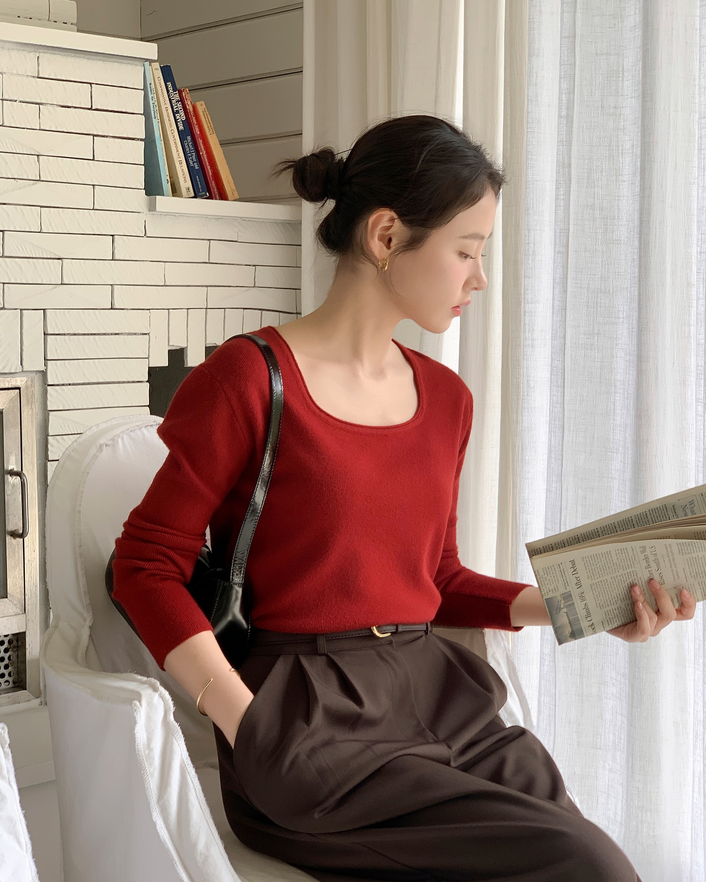 5 c&aacute;ch mix đồ cho người m&ecirc; quần d&agrave;i hơn v&aacute;y, ra Tết &aacute;p dụng lại c&agrave;ng đẹp- Ảnh 8.