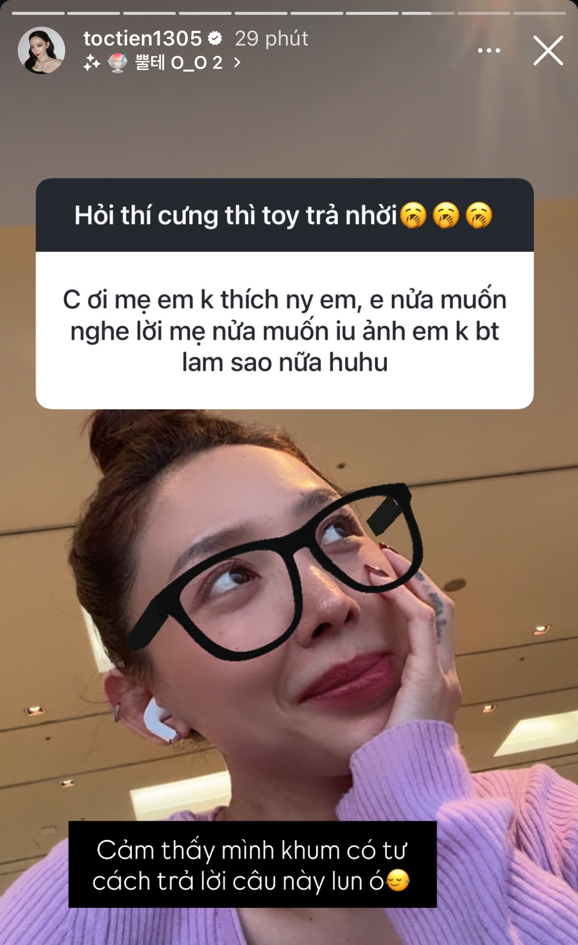 Netizen nhờ tư vấn chuyện cố chấp y&ecirc;u nhưng bị mẹ cấm, T&oacute;c Ti&ecirc;n: 