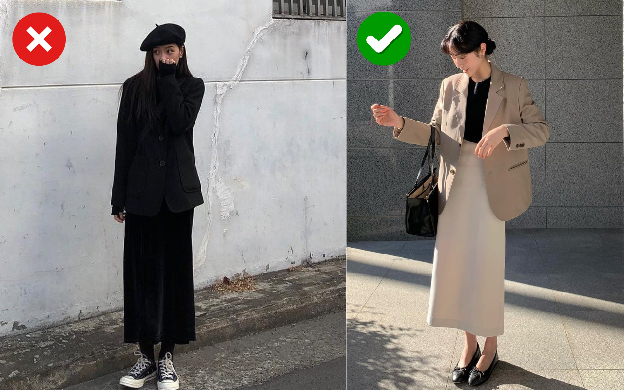 Ng&agrave;y đầu đi l&agrave;m sau Tết, n&agrave;ng c&ocirc;ng sở n&ecirc;n TR&Aacute;NH 4 lỗi mặc xấu v&agrave; k&eacute;m duy&ecirc;n- Ảnh 1.