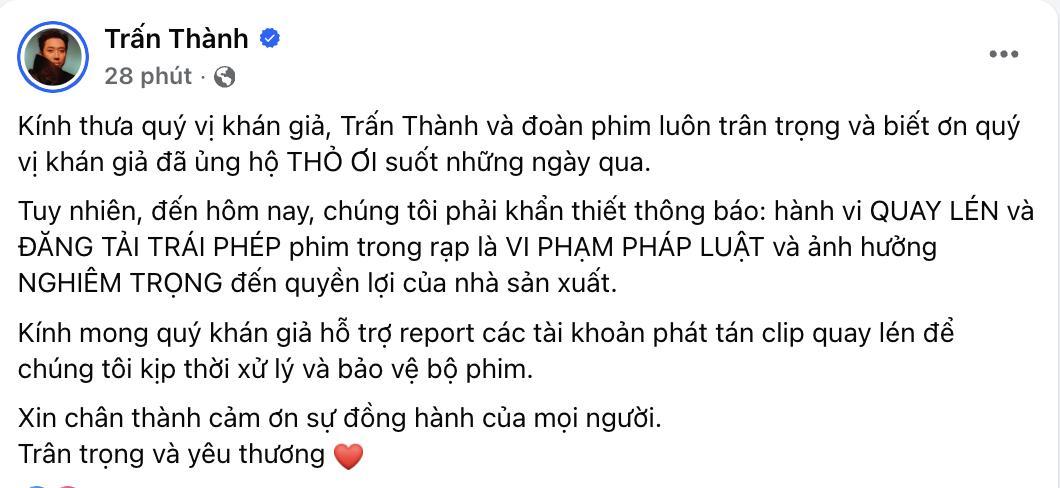 T&igrave;nh trạng đ&aacute;ng lo của Trấn Th&agrave;nh- Ảnh 1.