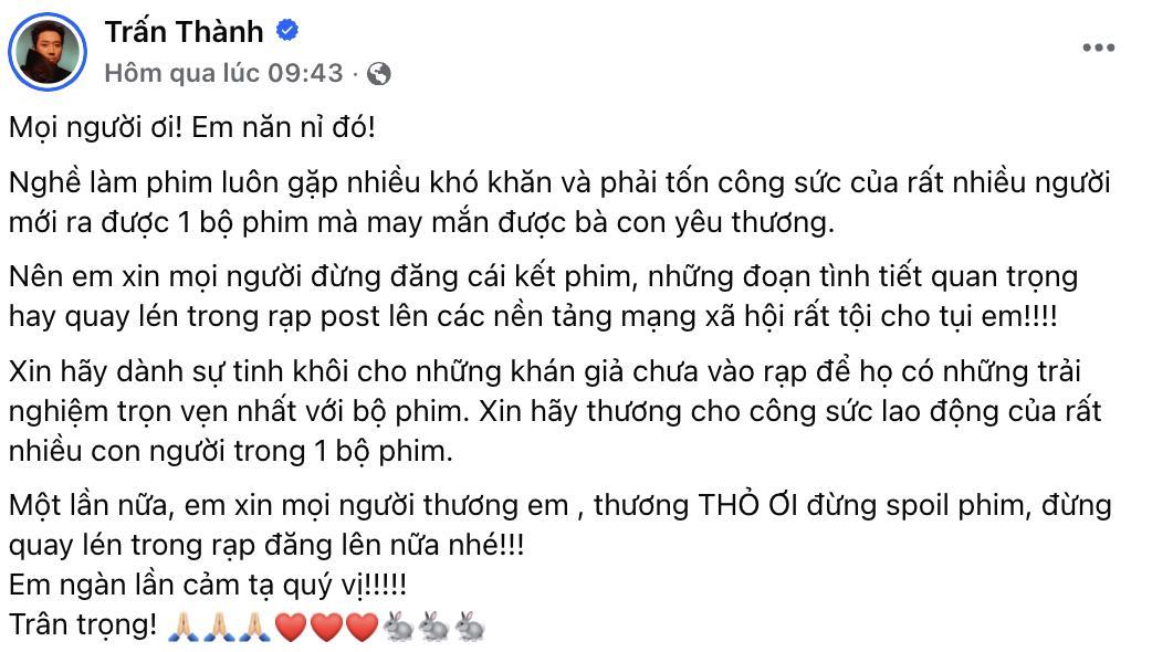 T&igrave;nh trạng đ&aacute;ng lo của Trấn Th&agrave;nh- Ảnh 3.
