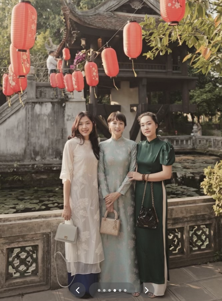 Mẹ vợ hot nhất l&agrave;ng b&oacute;ng đ&aacute; du xu&acirc;n c&ugrave;ng nh&agrave; Văn Hậu, visual trẻ đẹp đỉnh ch&oacute;p, Do&atilde;n Hải My cũng phải d&egrave; chừng- Ảnh 9.