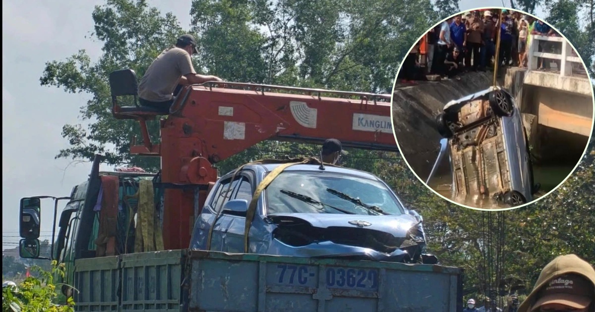 Th&ocirc;ng tin bất ngờ vụ thi thể đ&ocirc;i nam nữ v&agrave; &ocirc; t&ocirc; ch&igrave;m dưới k&ecirc;nh ở Gia Lai: Dữ liệu camera h&eacute; lộ diễn biến trước tai nạn- Ảnh 1.