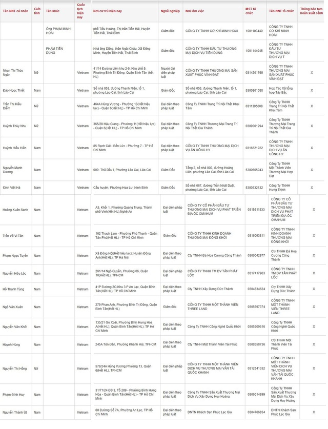 Đầu năm, th&ecirc;m loạt Gi&aacute;m đốc c&ocirc;ng ty bị tạm ho&atilde;n xuất cảnh- Ảnh 2.