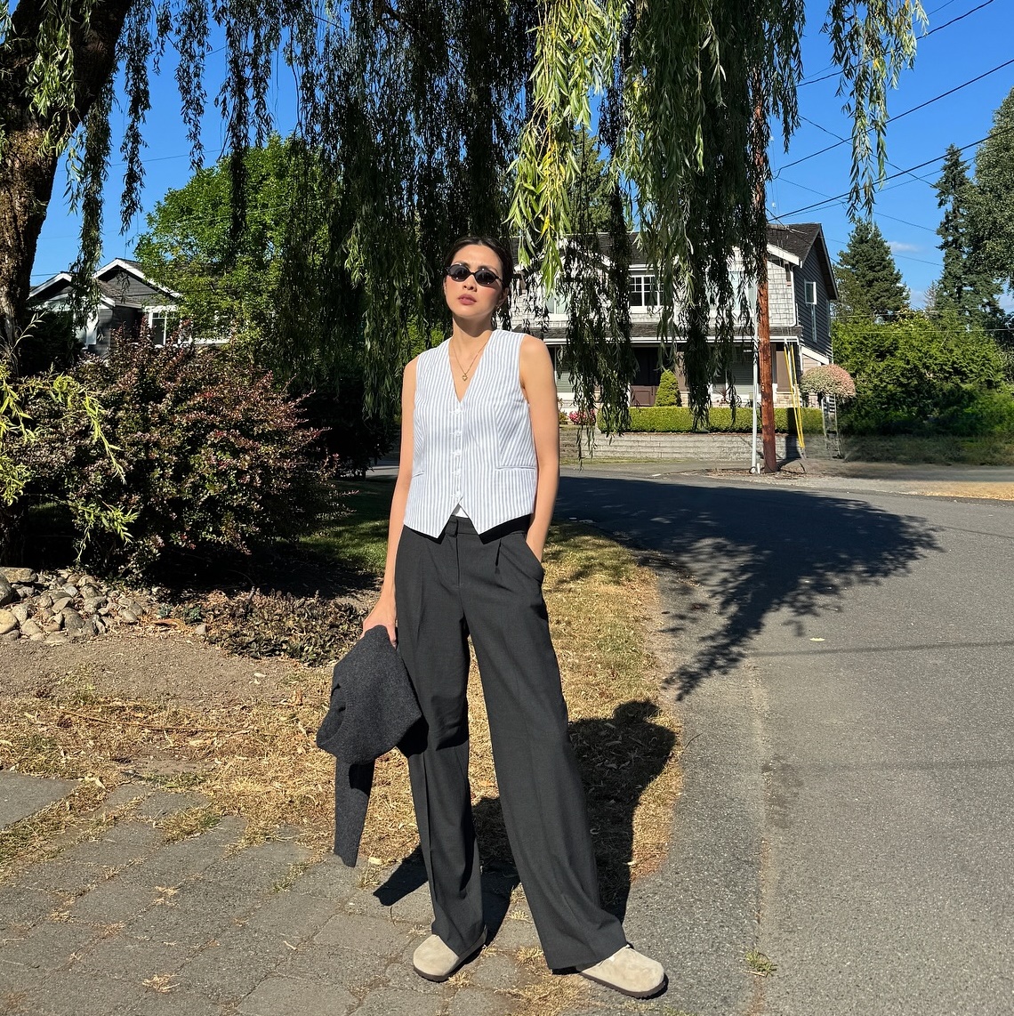 Mặc quần ống rộng sành điệu suốt bốn mùa chỉ với 5 công thức- Ảnh 6. Mặc quần ống rộng sành điệu suốt bốn mùa chỉ với 5 công thức- Ảnh 6.