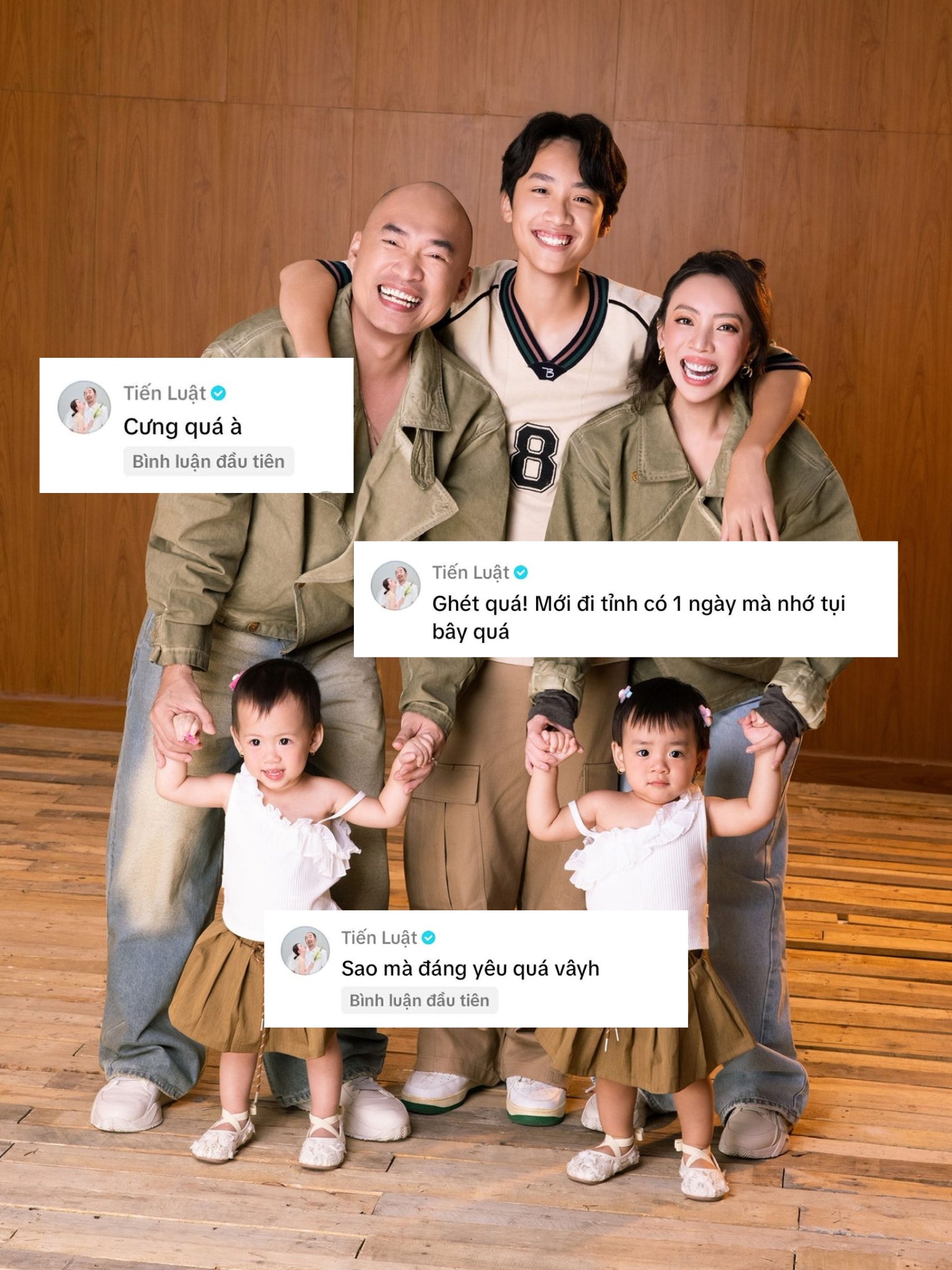 Tiến Luật để lộ việc bí mật có cặp song sinh với Thu Trang?- Ảnh 2. Tiến Luật để lộ việc bí mật có cặp song sinh với Thu Trang?- Ảnh 2.