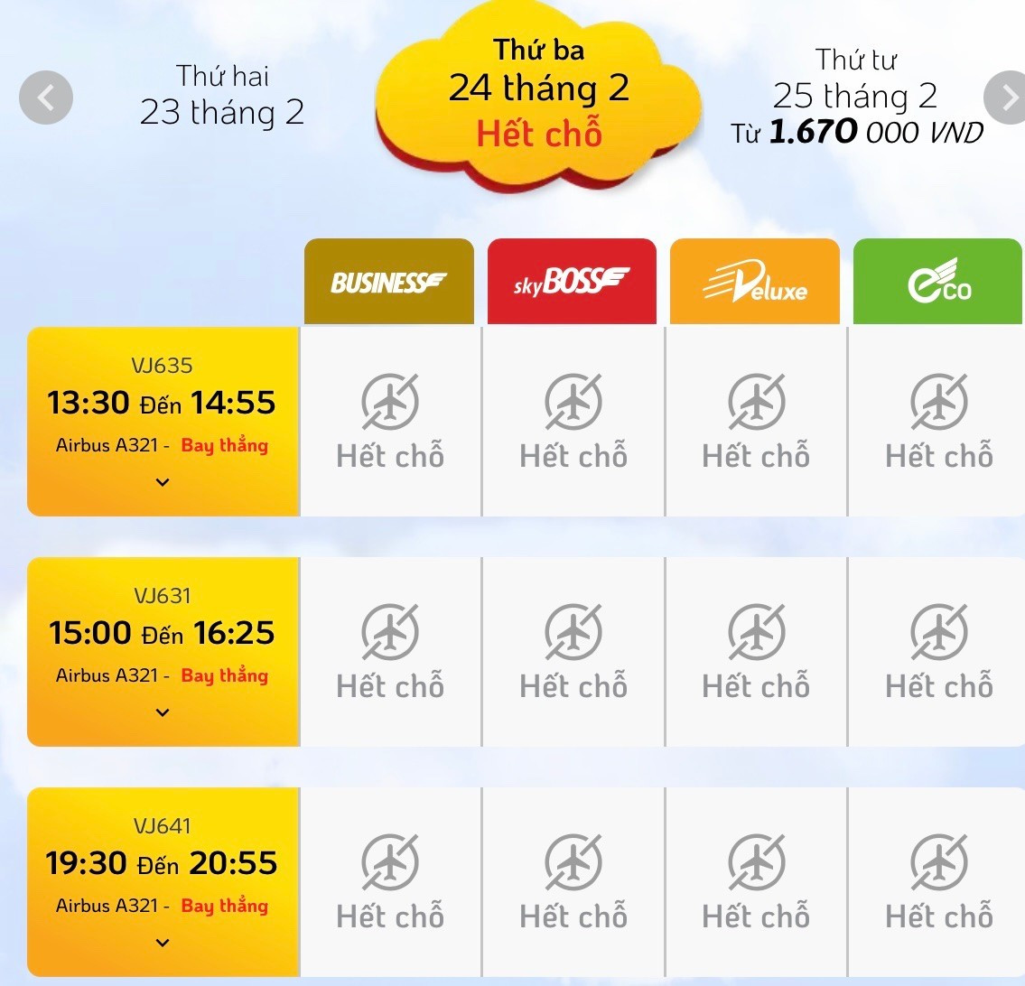 L&yacute; do kh&ocirc;ng thể đặt được v&eacute; m&aacute;y bay tới TPHCM- Ảnh 1.