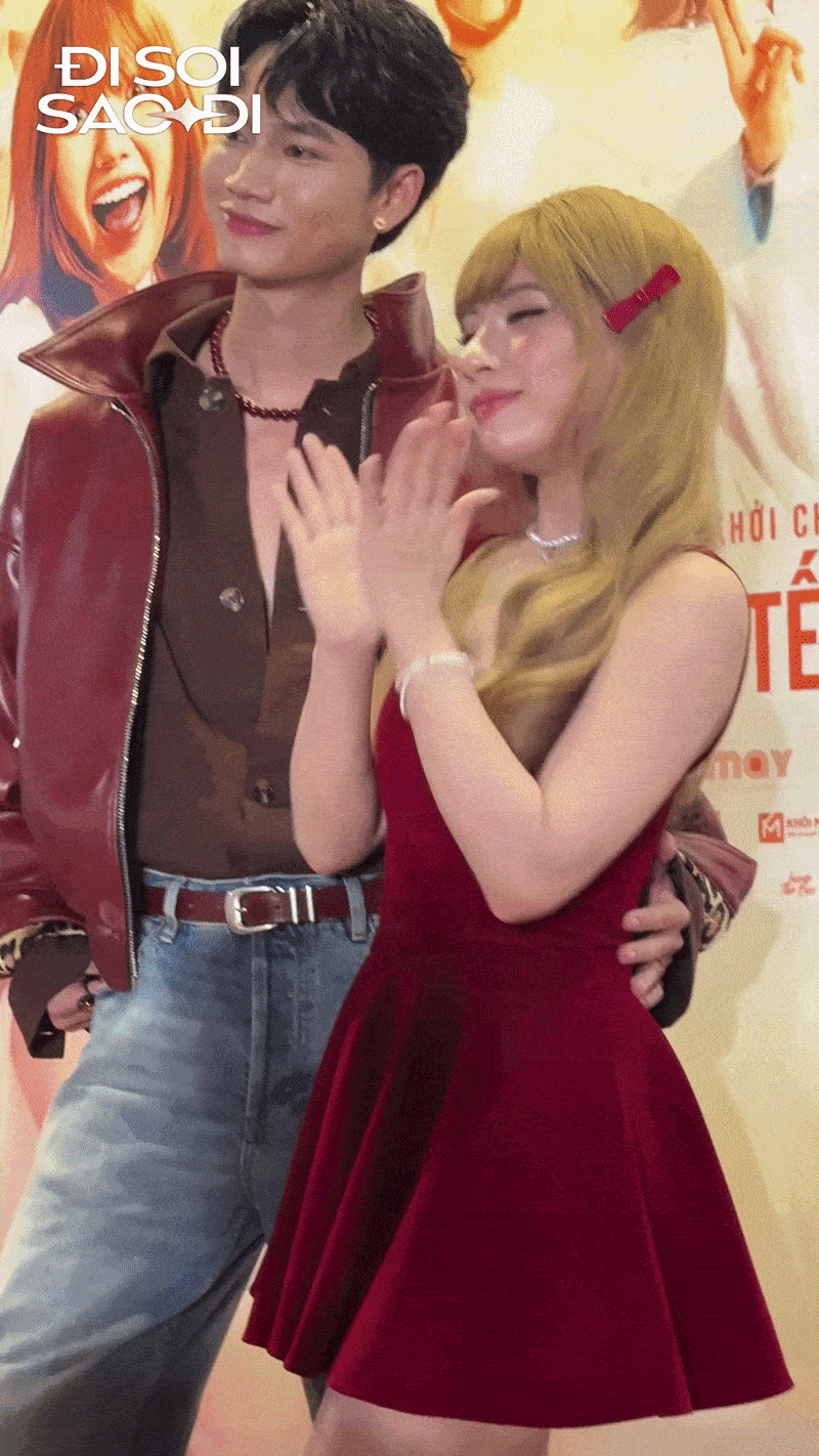 Bắt gặp cặp sao Vbiz c&ocirc;ng khai diện đồ đ&ocirc;i, &ocirc;m eo giữa sự kiện: Muốn chối kh&ocirc;ng y&ecirc;u nhau c&ograve;n kh&oacute; hơn l&ecirc;n trời- Ảnh 1.