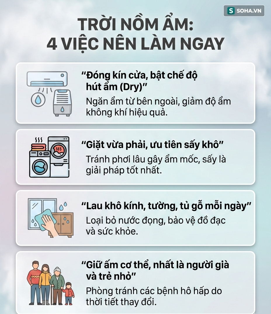 Việc đầu ti&ecirc;n cần l&agrave;m khi trời nồm ẩm: Nhiều người đang l&agrave;m ngược m&agrave; kh&ocirc;ng biết- Ảnh 4.