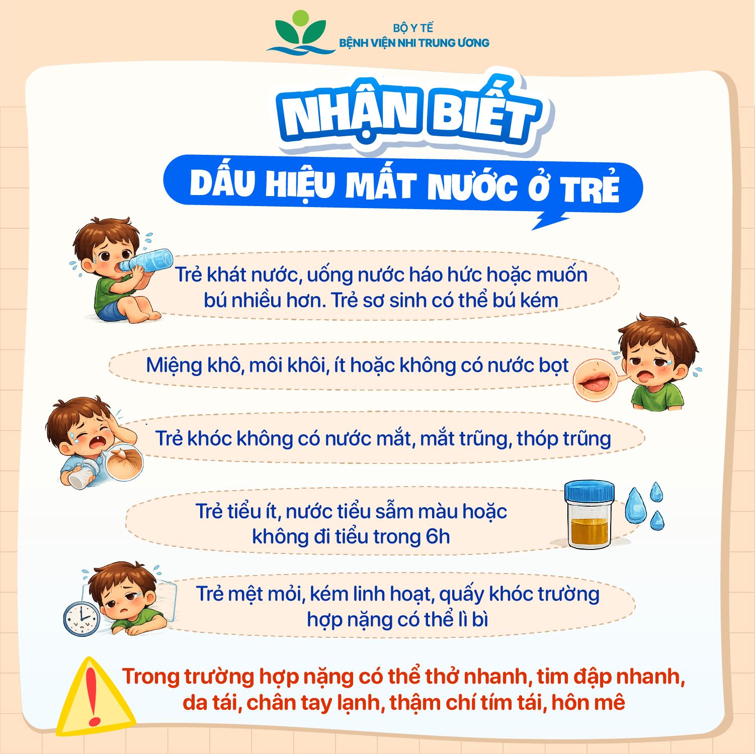 Infographic: Nhận biết mất nước ở trẻ bị tiêu chảy cấp và cách xử trí- Ảnh 3. Infographic: Nhận biết mất nước ở trẻ bị tiêu chảy cấp và cách xử trí- Ảnh 3.