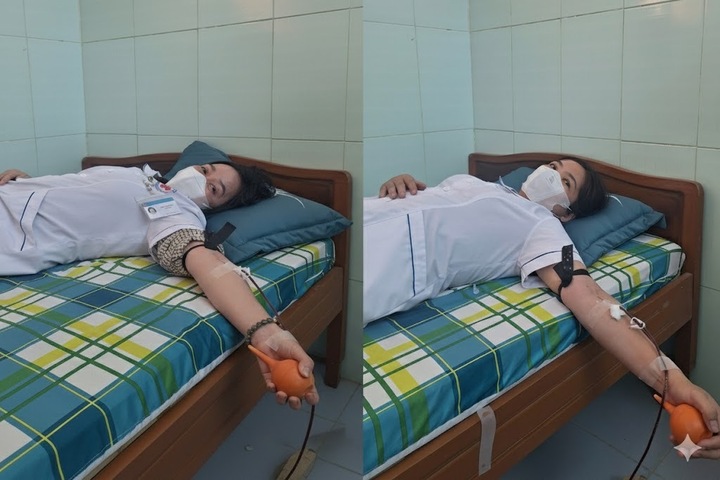 Hai điều dưỡng hiến m&aacute;u cứu sản phụ ngay tr&ecirc;n b&agrave;n mổ- Ảnh 1.