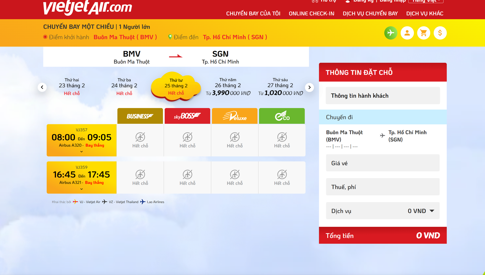 Gi&aacute; v&eacute; m&aacute;y bay H&agrave; Nội - TP Hồ Ch&iacute; Minh tăng vọt sau Tết- Ảnh 4.