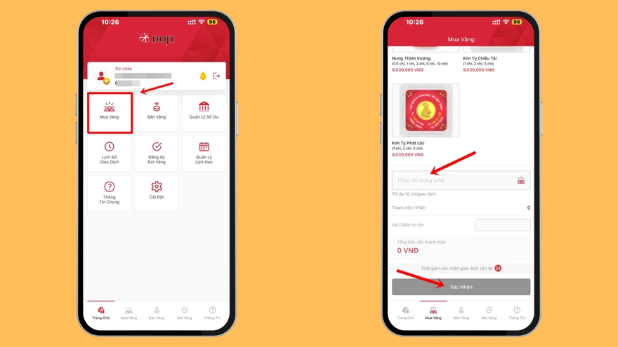 C&aacute;ch mua v&agrave;ng ng&agrave;y v&iacute;a Thần T&agrave;i nhanh, kh&ocirc;ng cần xếp h&agrave;ng- Ảnh 5.