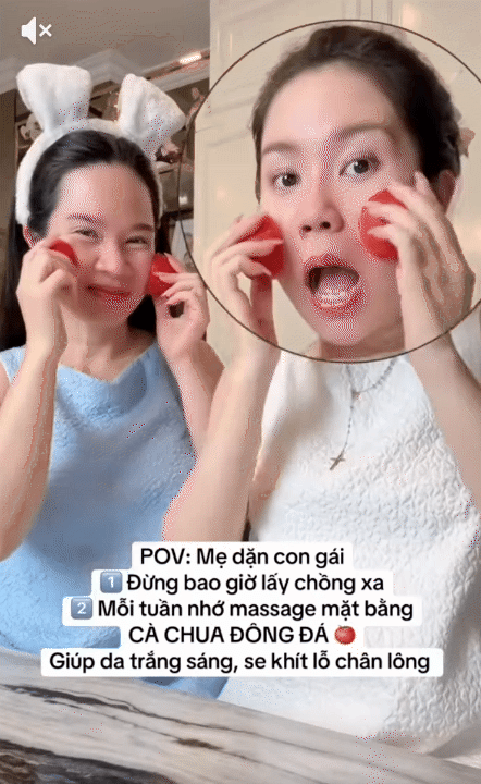 Mẹ v&agrave; con g&aacute;i lăn 2 loại quả đ&ocirc;ng đ&aacute; l&ecirc;n mặt, gi&uacute;p trắng da v&agrave; se kh&iacute;t lỗ ch&acirc;n l&ocirc;ng- Ảnh 3.