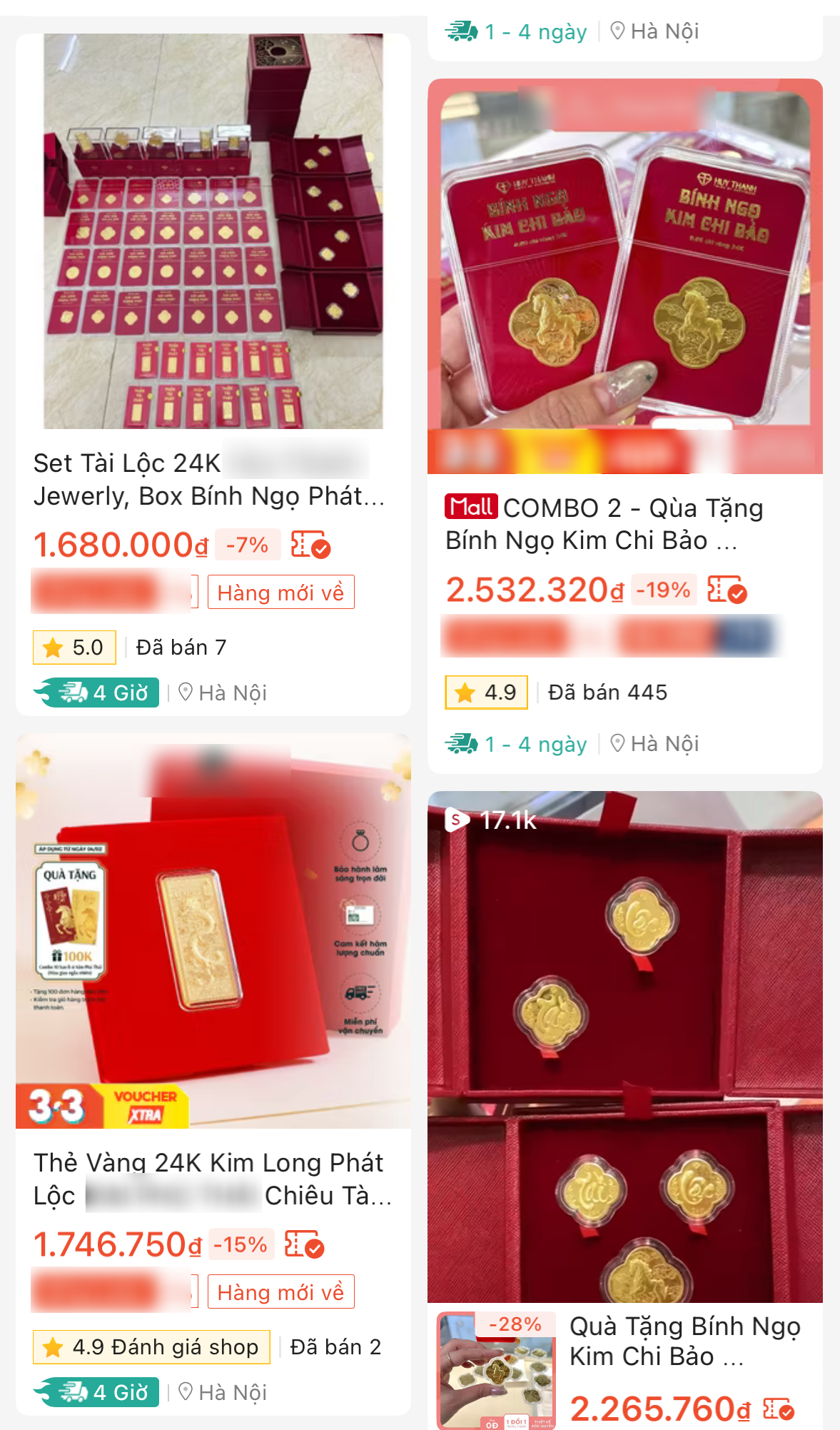 Rộ xu hướng bán online vàng 0,1 chỉ, hàng nghìn người Việt đổ xô "chốt đơn": Điều đặc biệt phải CẨN TRỌNG!- Ảnh 2. Vàng 0,1 chỉ bán đầy sàn thương mại điện tử: Không cần xếp hàng, ở nhà