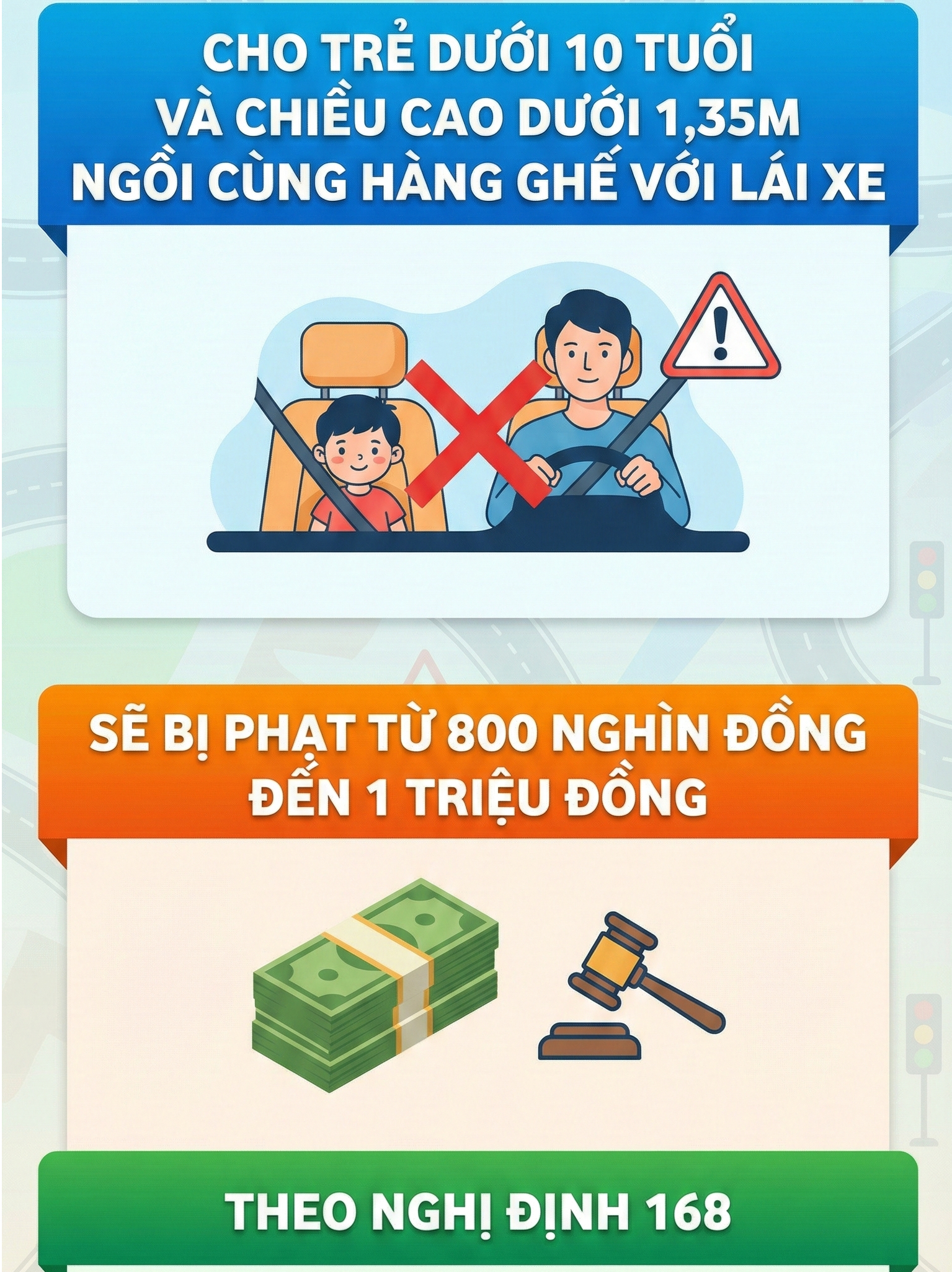 Người lớn ngồi ghế phụ &ocirc; t&ocirc; c&oacute; được &ocirc;m trẻ em ngồi c&ugrave;ng kh&ocirc;ng? Cục CSGT giải đ&aacute;p- Ảnh 1.