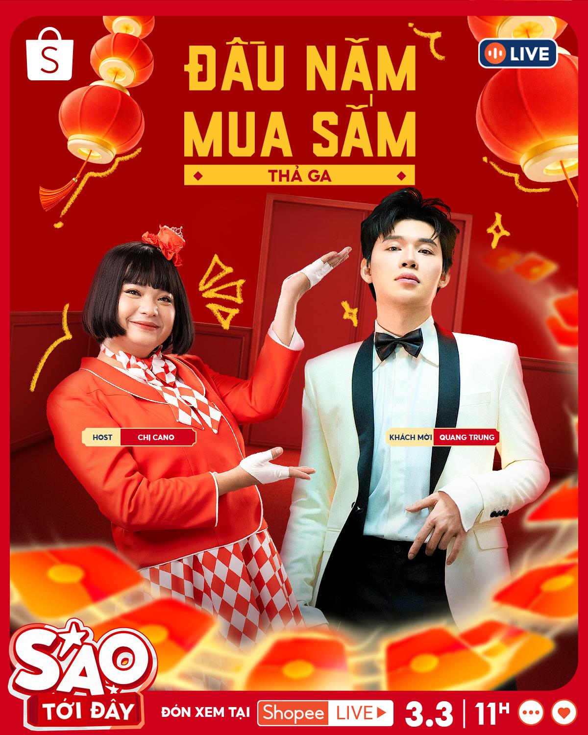 &ldquo;Mở b&aacute;t&rdquo; Shopee Live đầu năm: từ Fan Meeting Đảo Hoa Hậu chấn động đến m&agrave;n t&aacute;i xuất của &ldquo;Sao Tới Đ&acirc;y&rdquo;- Ảnh 3.