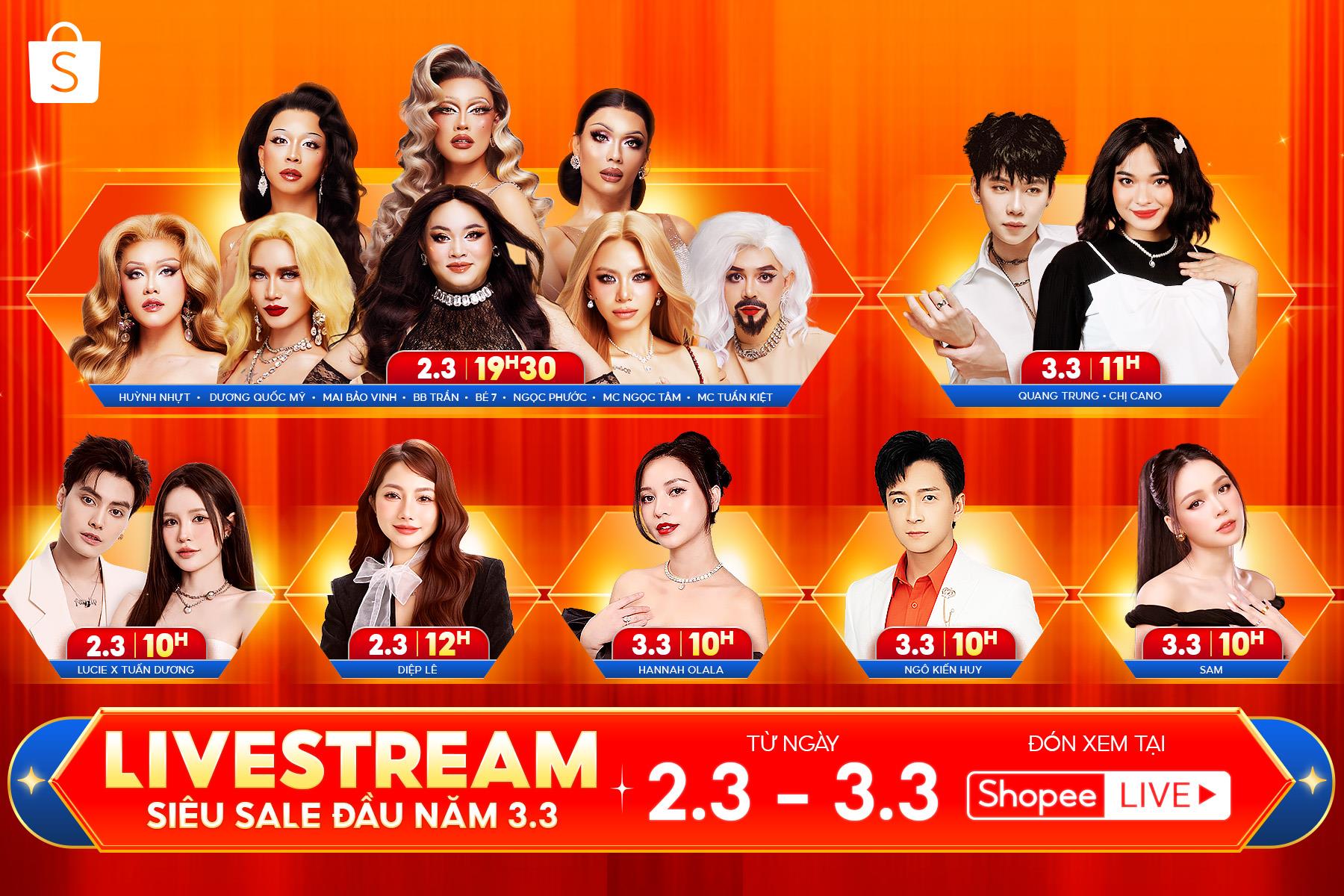 &ldquo;Mở b&aacute;t&rdquo; Shopee Live đầu năm: từ Fan Meeting Đảo Hoa Hậu chấn động đến m&agrave;n t&aacute;i xuất của &ldquo;Sao Tới Đ&acirc;y&rdquo;- Ảnh 4.