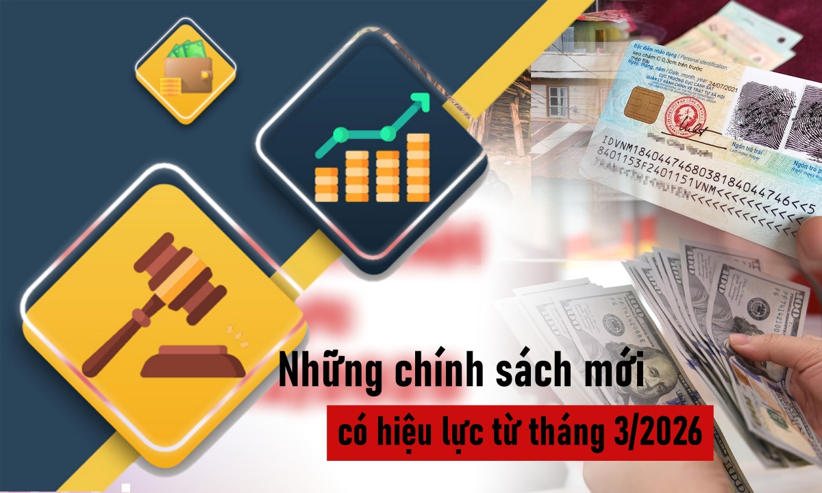 Từ 1.3.2026: H&agrave;ng loạt ch&iacute;nh s&aacute;ch &ldquo;siết chặt&rdquo; c&oacute; hiệu lực, người d&acirc;n v&agrave; doanh nghiệp bắt buộc phải biết kẻo thiệt!- Ảnh 1.