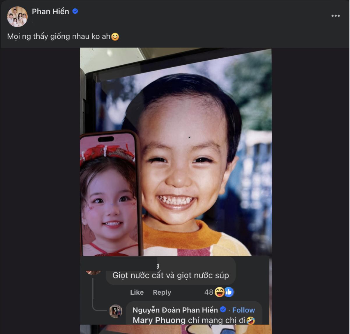 Phan Hiển khoe gen trội cực phẩm của con g&aacute;i &uacute;t Lisa, netizen 