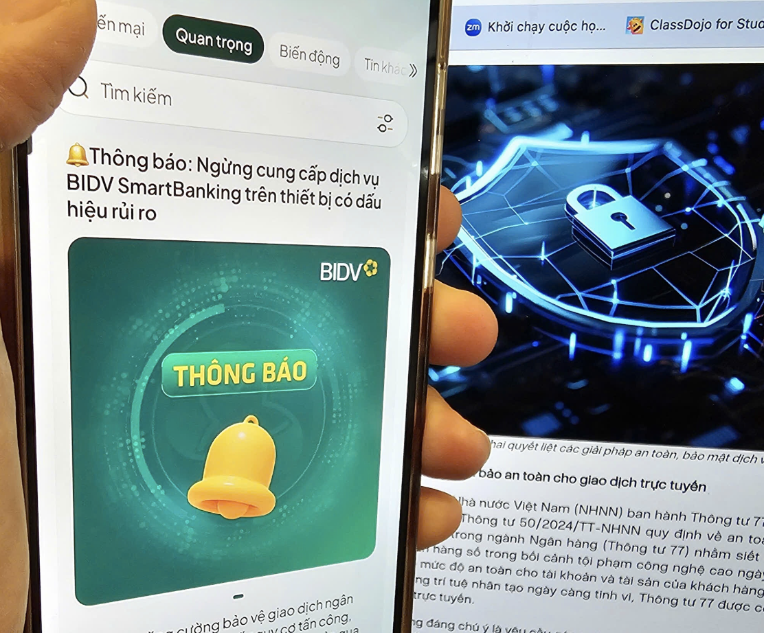 H&agrave;ng loạt ng&acirc;n h&agrave;ng ra th&ocirc;ng b&aacute;o n&oacute;ng trước ng&agrave;y 1-3,  li&ecirc;n quan điện thoại giao dịch- Ảnh 1.