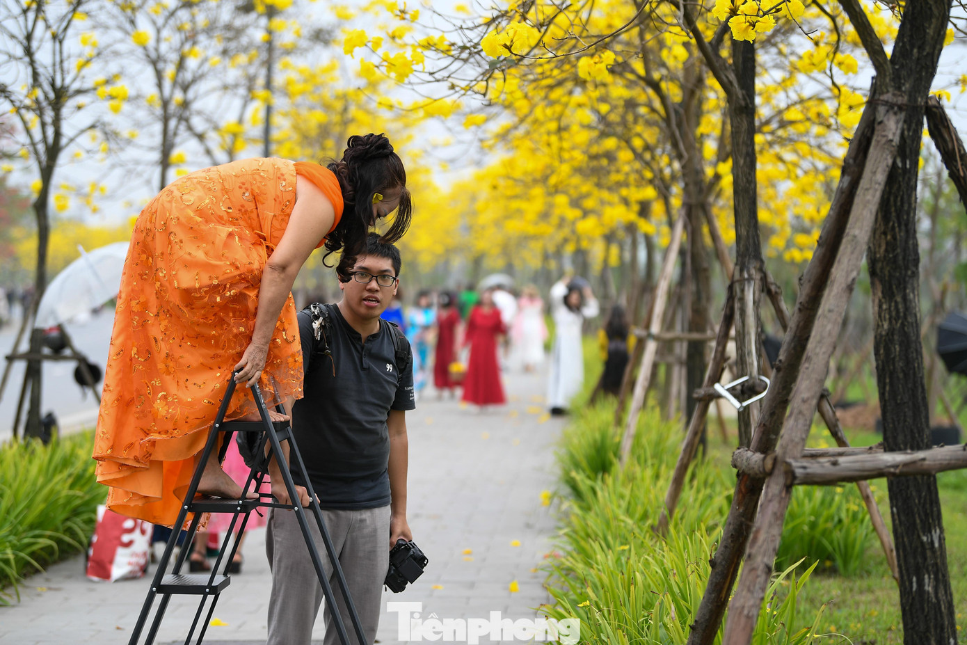 Đổ x&ocirc; check-in đường hoa phong linh rực rỡ nhất Thủ đ&ocirc;- Ảnh 11.