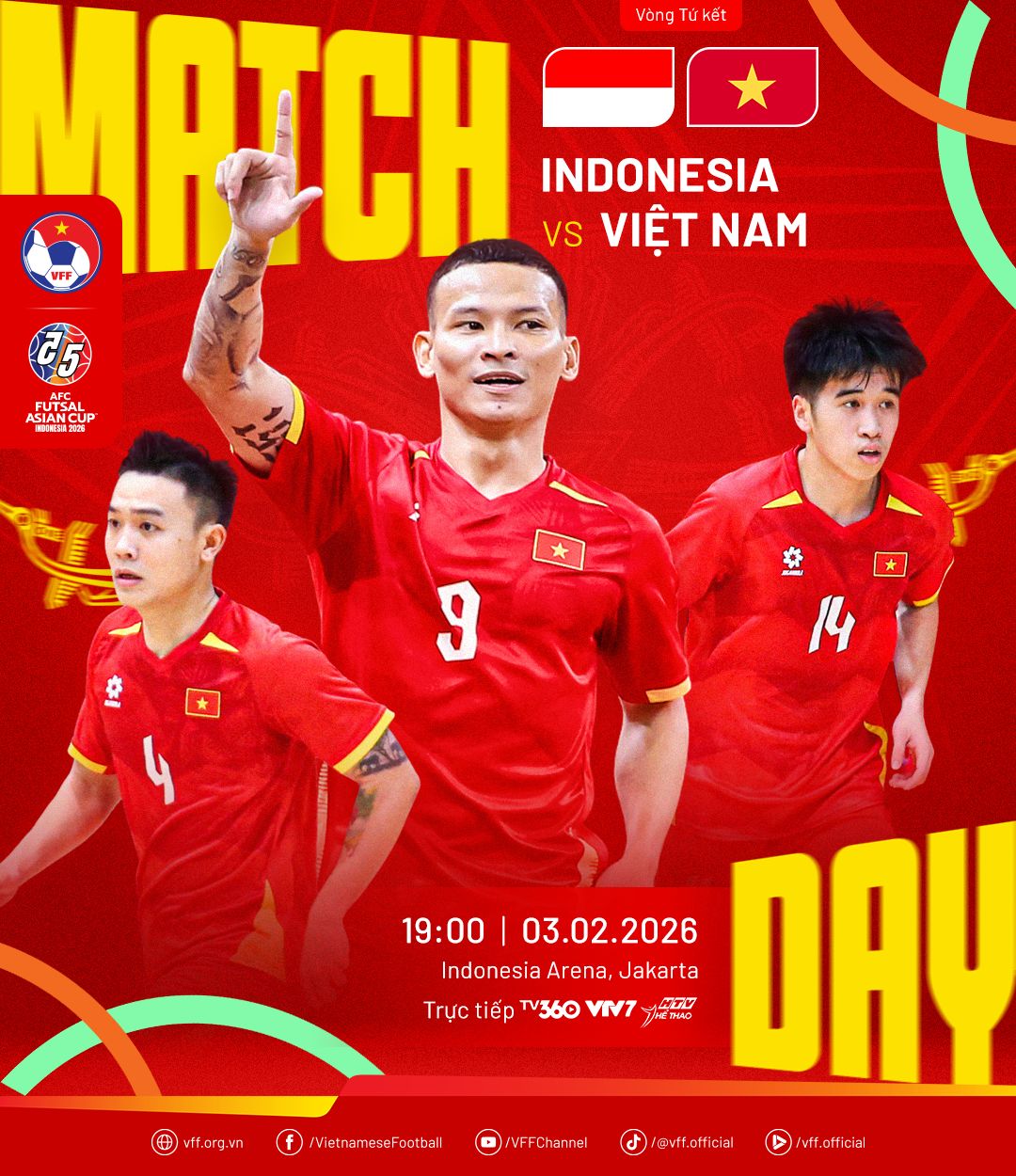 Diễn biến Việt Nam vs Indonesia tại tứ kết Futsal ch&acirc;u &Aacute; 2026: Indonesia dẫn 2-0- Ảnh 3.