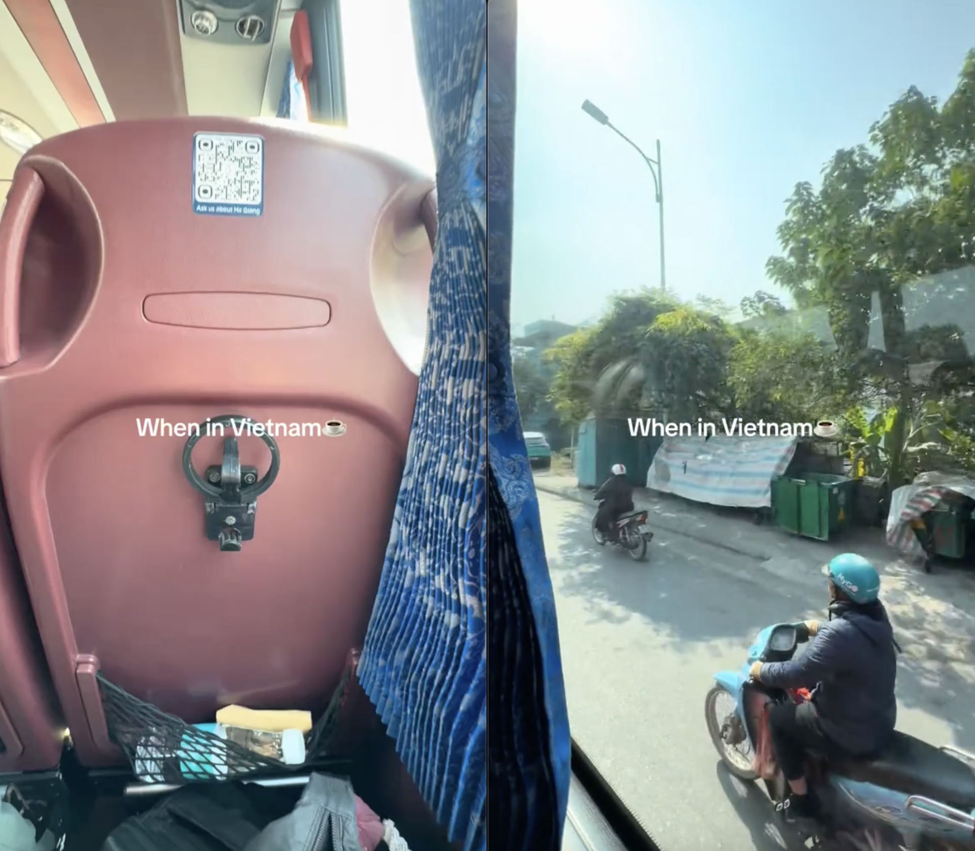 Kh&aacute;ch T&acirc;y sững sờ khi thấy 1 thứ gắn tr&ecirc;n ghế xe kh&aacute;ch ở Việt Nam: 