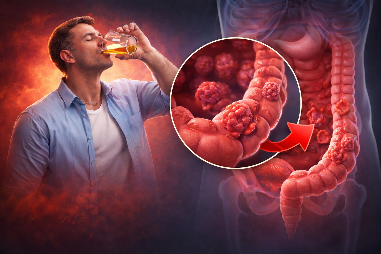 Loại đồ uống làm tăng nguy cơ mắc ung thư đại trực tràng tới 90% nếu sử dụng hằng ngày- Ảnh 1. Loại đồ uống làm tăng nguy cơ mắc ung thư đại trực tràng tới 90% nếu sử dụng hằng ngày- Ảnh 1.