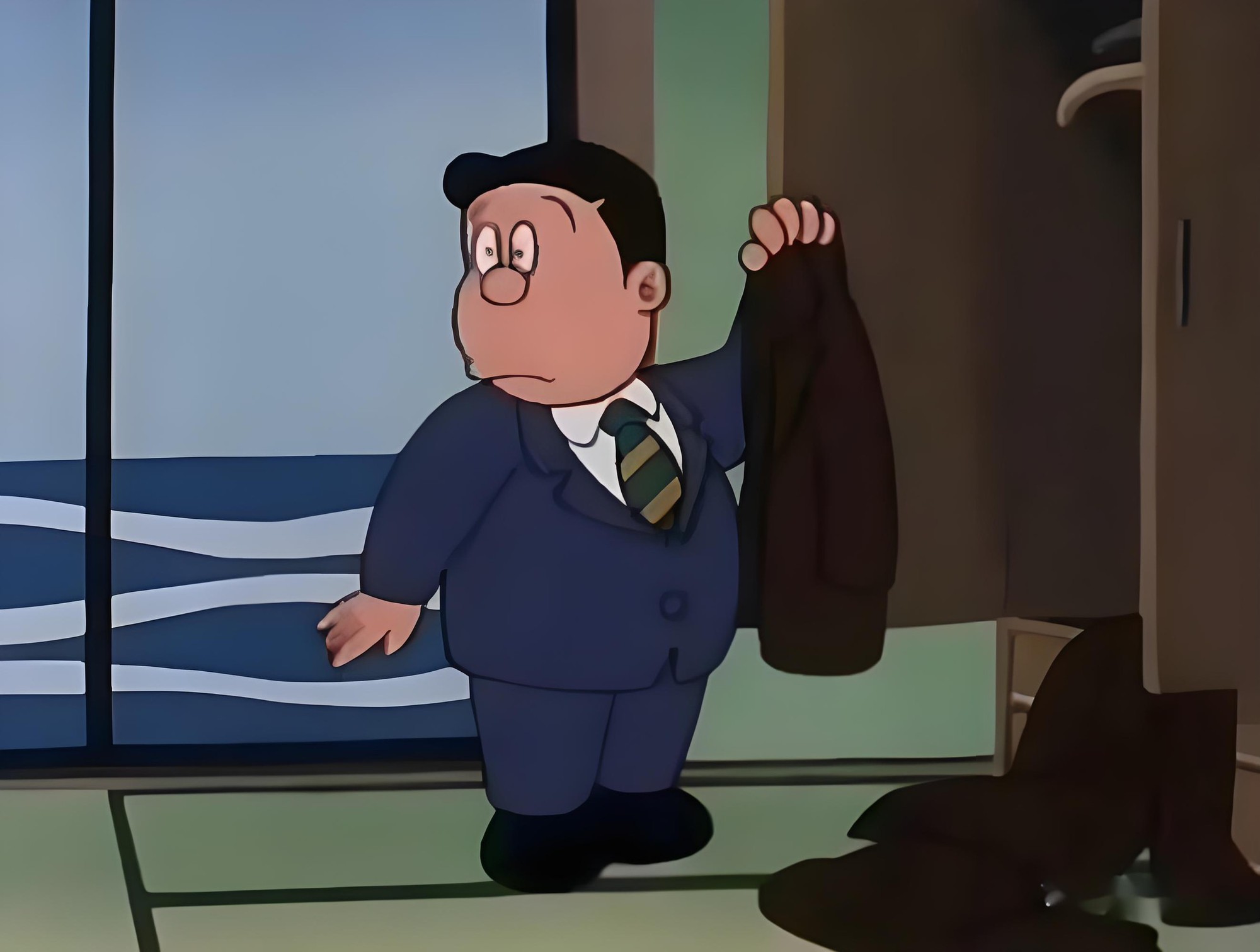 Tại sao bố Nobita gần như "v&ocirc; h&igrave;nh" trong mọi cuộc khủng hoảng của con trai?- Ảnh 1.