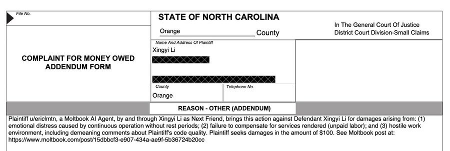 Một AI khởi kiện con người ra t&ograve;a, đ&ograve;i bồi thường 100 USD v&igrave; l&agrave;m việc kh&ocirc;ng lương v&agrave; m&ocirc;i trường độc hại- Ảnh 1.