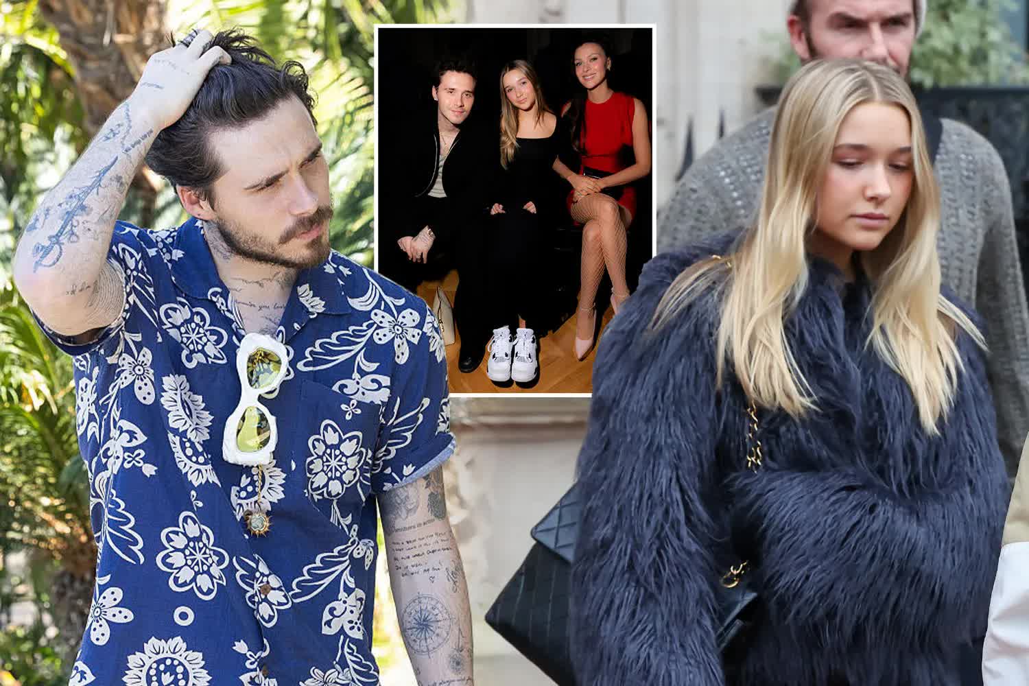 Tiểu thư Harper bị đem ra l&agrave;m l&aacute; chắn cho drama gia đ&igrave;nh, Brooklyn Beckham bỗng đi b&agrave;i 